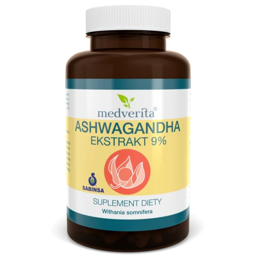 Medverita - Ashwagandha Ekstrakt - 60 kapsułek Medverita - Ashwagandha Ekstrakt - 60 kapsułek